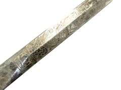 Antique Masonic Knights Templar Ceremonial Sword - M.C. Lilley & Co. Columbus Ohio