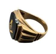 Stamped 10K Gold Men’s Masonic Ring [6.27g]