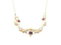 Marked Sterling Silver Necklace and Earring Set [15.85g]