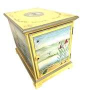 Decorative Solid Wood Cabinet w/ 4 - TV Tables Inside!